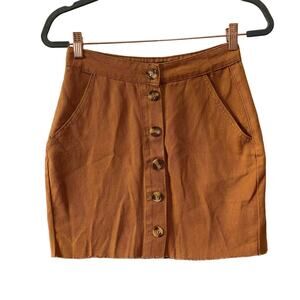 Missguided Button Down Skirt Size 6 New with tags